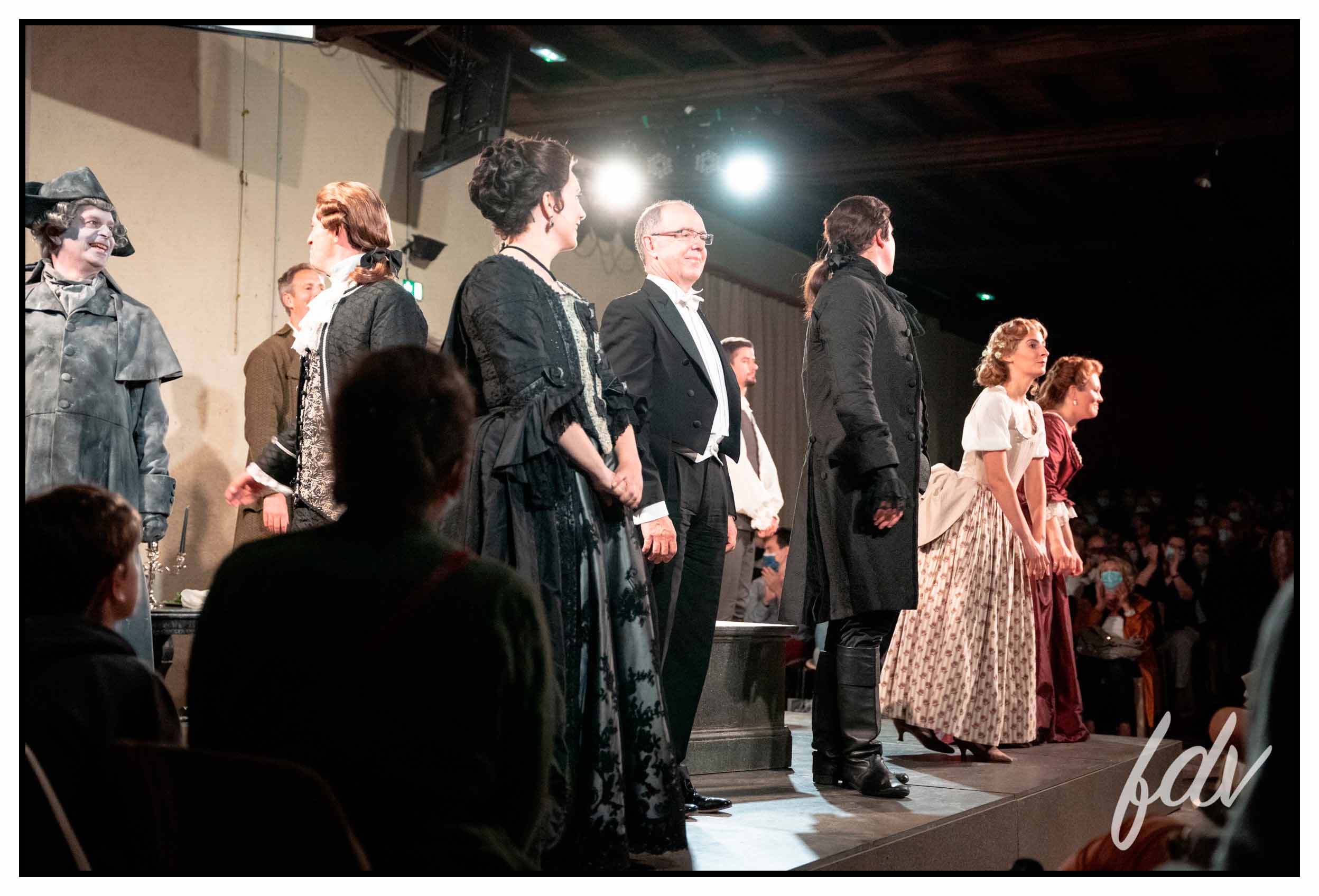 Remerciements des artistes Don Giovanni château du Saillant
